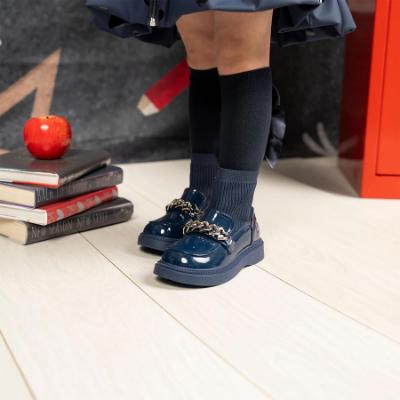 Picture of A Dee Mary Chain Sock Wellie - Navy Blue