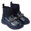Picture of A Dee Mary Chain Sock Wellie - Navy Blue