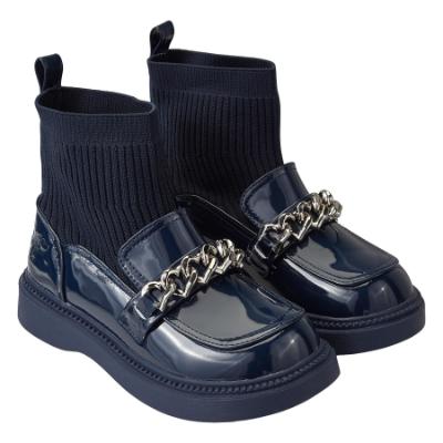 Picture of A Dee Mary Chain Sock Wellie - Navy Blue