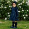 Picture of A Dee BTS Stella Frill Raincoat - Navy Blue