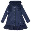 Picture of A Dee BTS Stella Frill Raincoat - Navy Blue