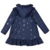 Picture of A Dee BTS Stella Frill Raincoat - Navy Blue