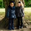 Picture of A Dee BTS Amie Short Jacket Faux Fur Hood - Navy Blue