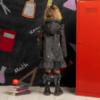Picture of A Dee BTS Stella Frill Raincoat - Grey