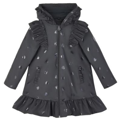 Picture of A Dee BTS Stella Frill Raincoat - Grey