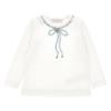 Picture of Monnalisa Girls Jewel Top & Jewel Skirt Set X 2 - Ivory Blue