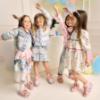 Picture of Monnalisa Girls Jewel Top & Jewel Skirt Set X 2 - Ivory Blue