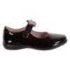 Picture of Lelli Kelly Daisy With Detachable Trim School Shoe F Fitting - Black Patent
