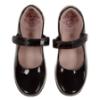 Picture of Lelli Kelly Daisy With Detachable Trim School Shoe F Fitting - Black Patent