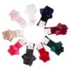 Picture of Meia Pata Extra Large Satin Bow Knee Socks - Dark Pink