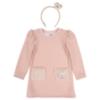 Picture of Jamiks Kids Girls Lysandre Teddy Dress & Headband Set X 2 - Pink Apricot