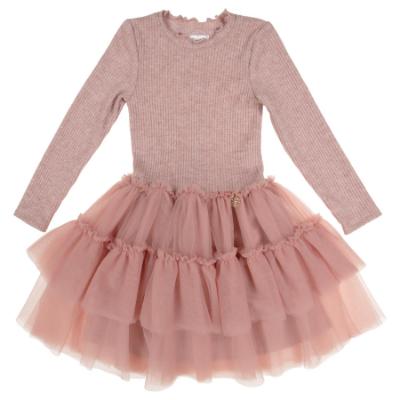 Picture of Jamiks Kids Girls Solka Tulle Dress - Dark Pink