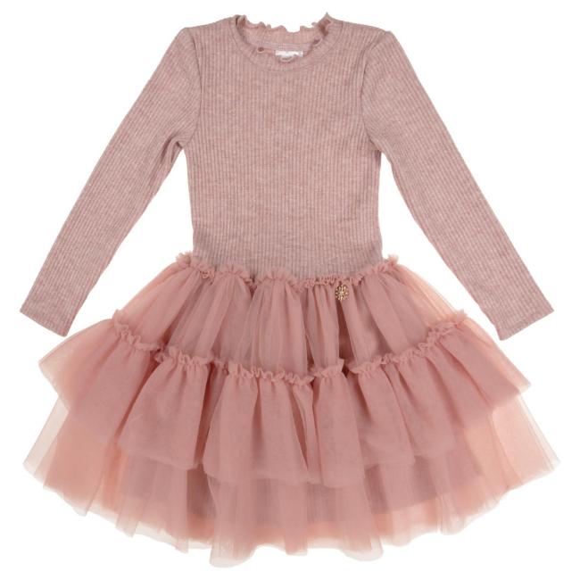 Picture of Jamiks Kids Girls Solka Tulle Dress - Dark Pink