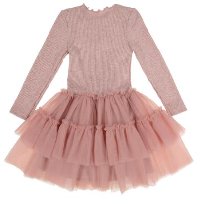 Picture of Jamiks Kids Girls Solka Tulle Dress - Dark Pink