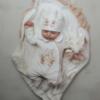 Picture of Jamiks Kids Baby Girls Jolene Castle Organic Muslin Gift Set X 2 - Pink Beige