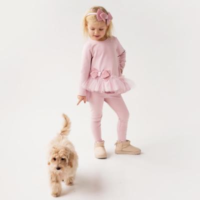 Picture of Daga Girls Fluffy Chic Tunic & Legging Set X 2 - Dark Pink