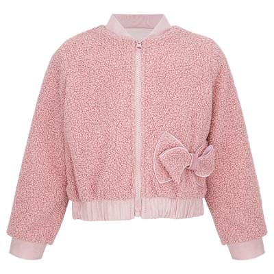 Picture of Daga Girls Fluffy Chic Jacket Shorts Top Set X 3 - Dark Pink