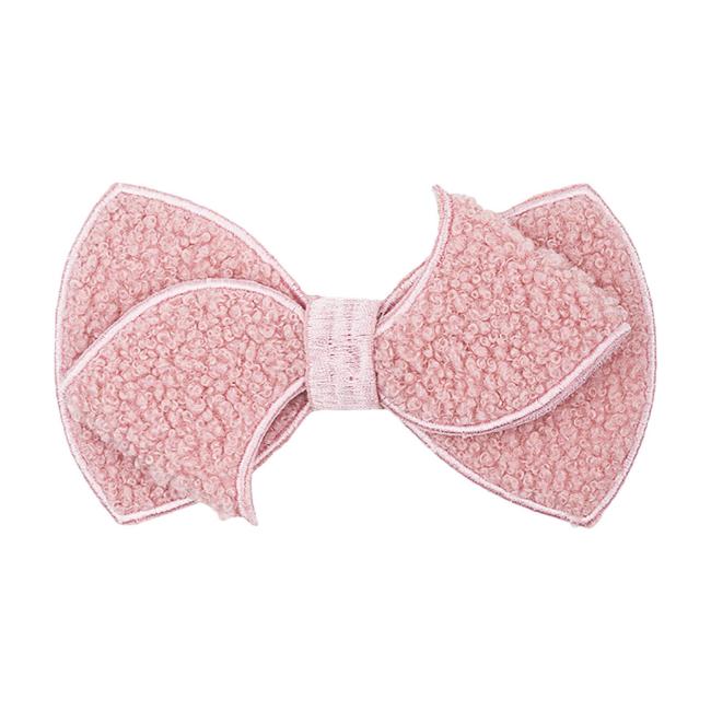 Picture of Daga Girls Fluffy Chic Large Bow Clip - Dark Pink