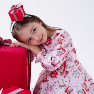 Picture of Daga Girls Magical Surprises Large Gift Headband - Red Silver