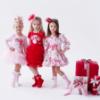 Picture of Daga Girls Magical Surprises Ruffle Dress - Pink Red Silver