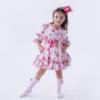 Picture of Daga Girls Magical Surprises Knee Socks With Bow - Pink Red