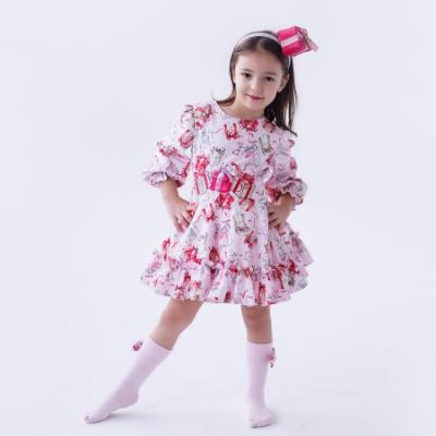 Picture of Daga Girls Magical Surprises Knee Socks With Bow - Pink Red