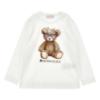 Picture of Monnalisa Girls Diamante Teddy Top & Skirt Set X 2 - Ivory Beige