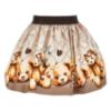 Picture of Monnalisa Girls Diamante Teddy Top & Skirt Set X 2 - Ivory Beige