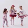 Picture of Daga Girls Fashion Street Knee Socks With Bow - Pink Burgundy