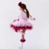 Picture of Daga Girls Fashion Street Dress With Tulle - Pink Burgundy