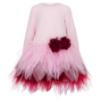 Picture of Daga Girls Fashion Street Dress With Tulle - Pink Burgundy