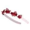 Picture of Daga Girls Fashion Street Tulle Bow & Crystal Headband - Burgundy