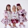 Picture of Daga Girls Fashion Street Tulle Bow & Crystal Headband - Burgundy