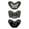 Picture of Lelli Kelly Evelyn Butterfly Girls Easy On School Shoe With 3 Trims - Black Patent