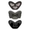 Picture of Lelli Kelly Eloise Heart Girls Easy On School Shoe With 3 Trims - Black Patent