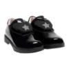 Picture of Lelli Kelly Eden Star Girls Easy On School Shoe With 3 Trims - Black Patent