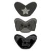 Picture of Lelli Kelly Eden Star Girls Easy On School Shoe With 3 Trims - Black Patent