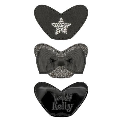 Picture of Lelli Kelly Eden Star Girls Easy On School Shoe With 3 Trims - Black Patent