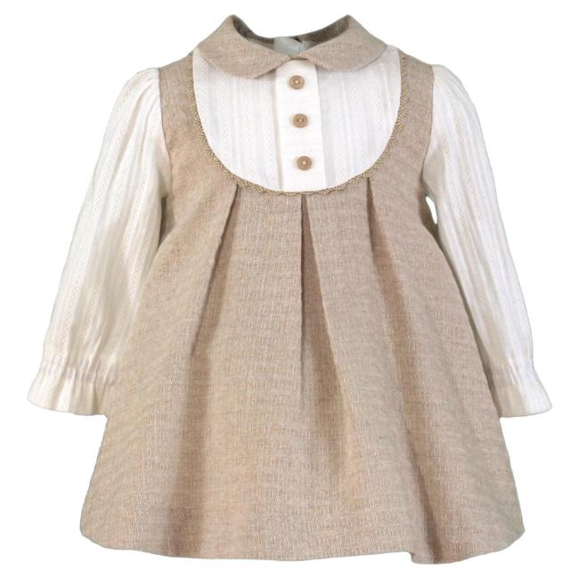 Picture of Miranda Baby Girls One Piece Dress - Ivory Beige