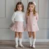 Picture of Miranda Girls Rosette Clip Headband - Pink Ivory