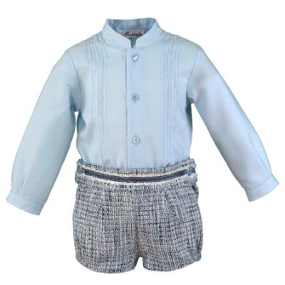 Picture of Miranda Baby Boys Blouse & Pants Set X 2 - Blue Navy