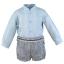 Picture of Miranda Baby Boys Blouse & Pants Set X 2 - Blue Navy