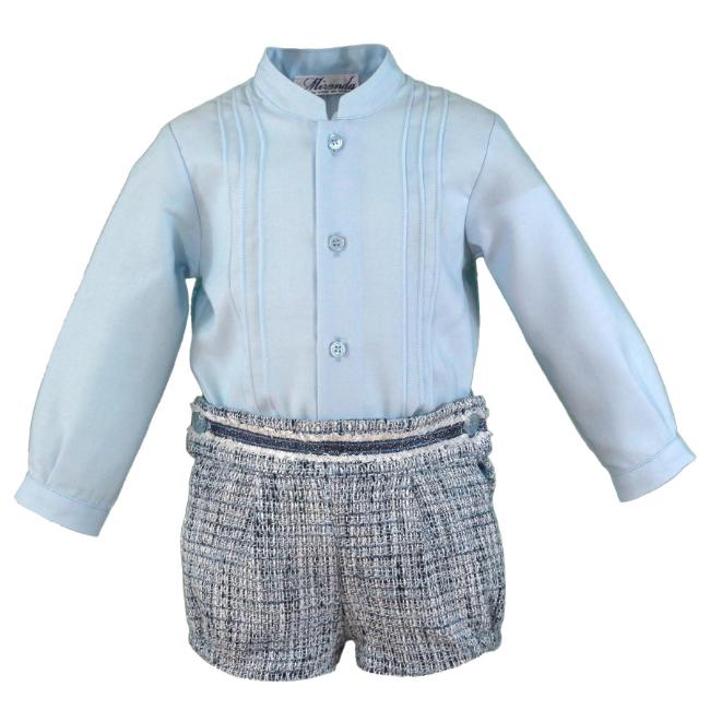 Picture of Miranda Baby Boys Blouse & Pants Set X 2 - Blue Navy