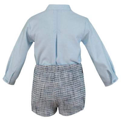 Picture of Miranda Baby Boys Blouse & Pants Set X 2 - Blue Navy