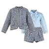 Picture of Miranda Girls Woven Jacket Shorts Blouse Set X 3 - Blue Navy