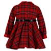 Picture of Miranda Girls Check Dress With Belt - Red Navy