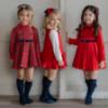 Picture of Miranda Girls Oblong Frill Headband - Red Navy