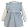 Picture of Miranda Baby Girls Frill Check Dress With Blouse - Blue