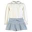 Picture of Miranda Girls Check Shorts With Top Set X 2 - Blue