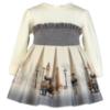 Picture of Miranda Baby Girls London Graphics Dress - Ivory Grey